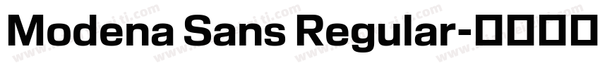 Modena Sans Regular字体转换